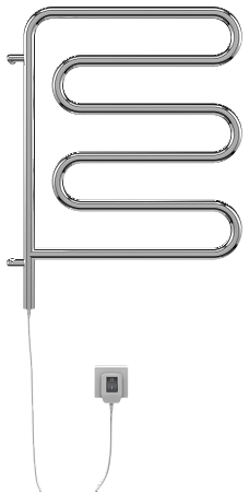 Электро 25 Ш-обр 450х570 поворотный Полотенцесушитель  TERMINUS Севастополь - фото 2