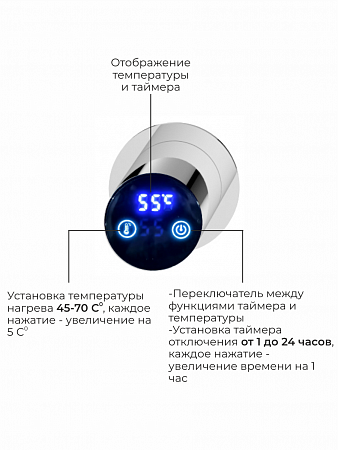 Аккорд П5 500х800 электро Полотенцесушитель TERMINUS Нержавеющая сталь Севастополь - фото 4